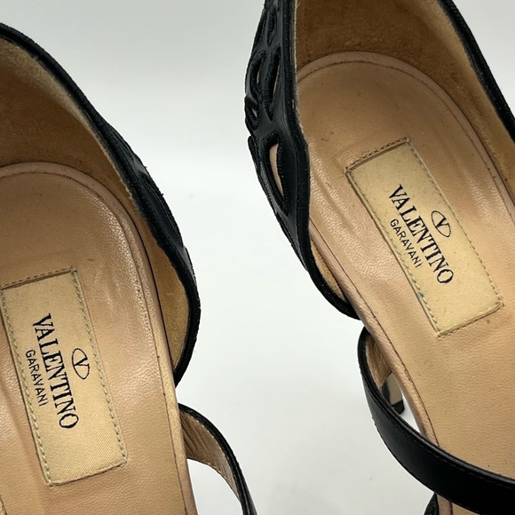 Valentino Mary Jane D’orsay Peep Toe Pumps - Picture 7 of 10